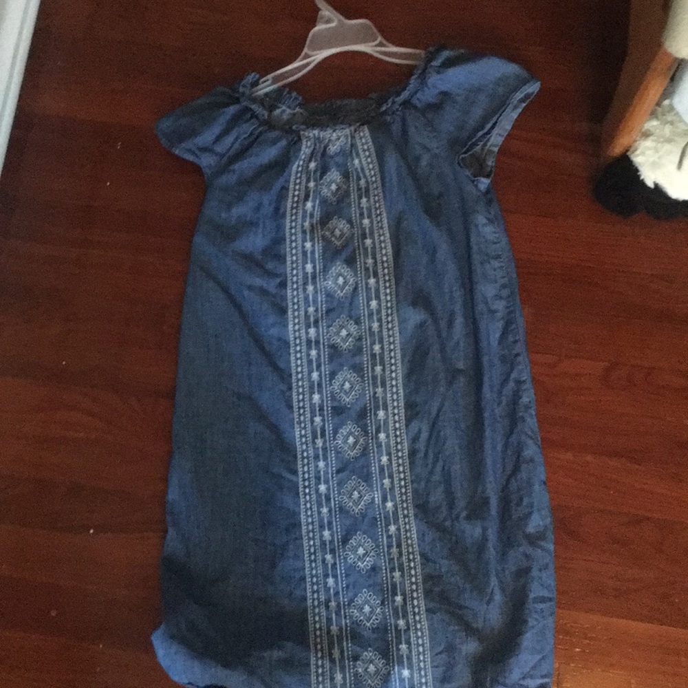 denim colored spring and summer dress